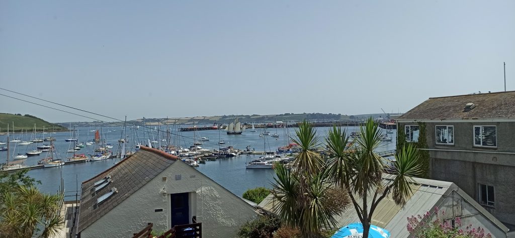 A view accross the rooftops in Falmouth