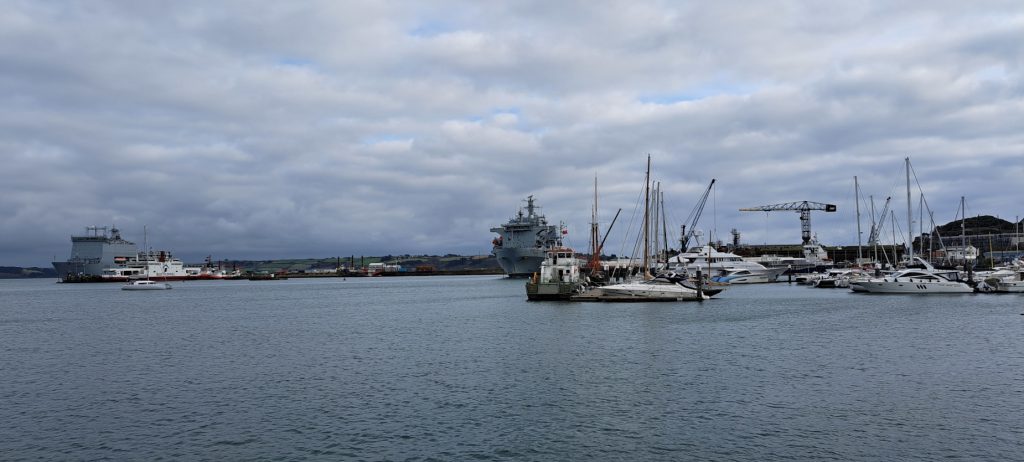 Looking across Falmouth Harbour towards the North