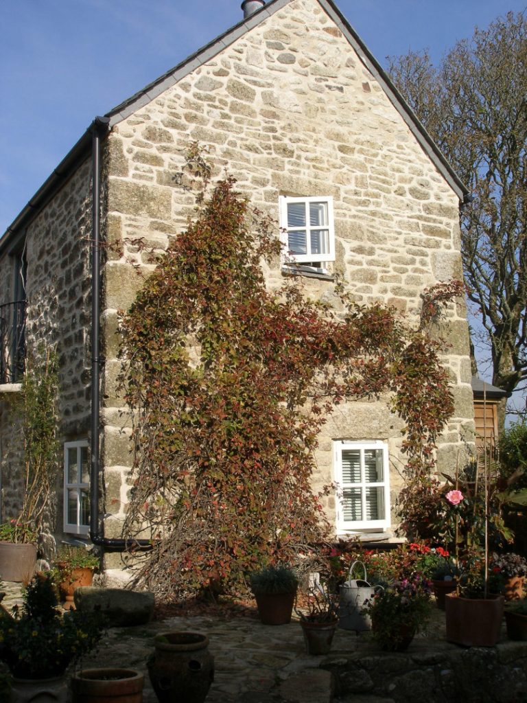 South facing aspect of Little Tolmennor Barn