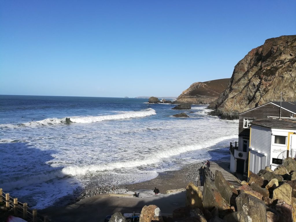 A view of St Agnes beach