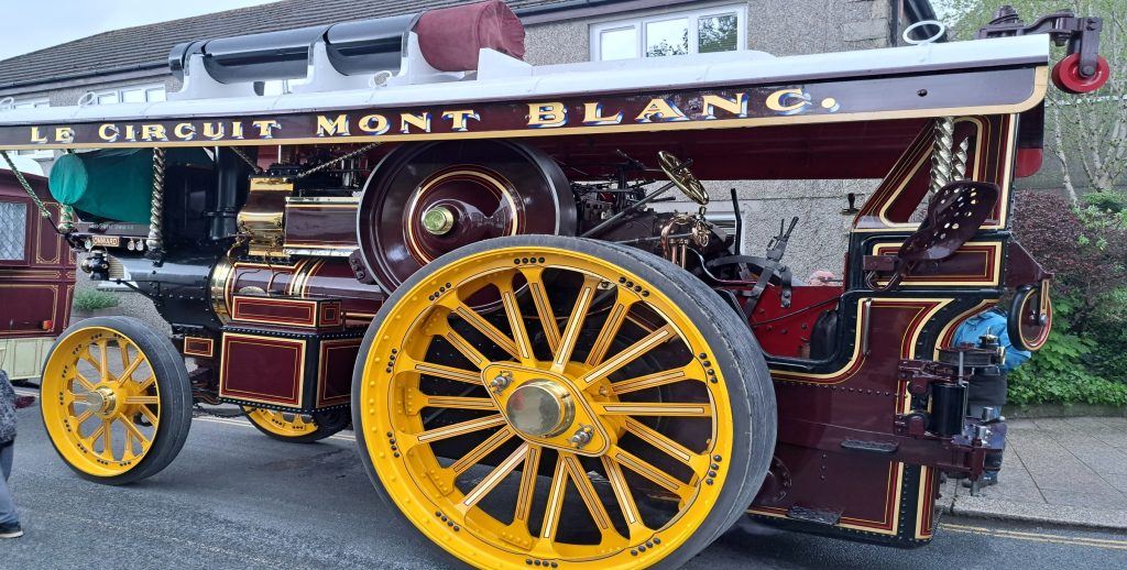 One of the many steam engines on show during Trevithick day Camborne